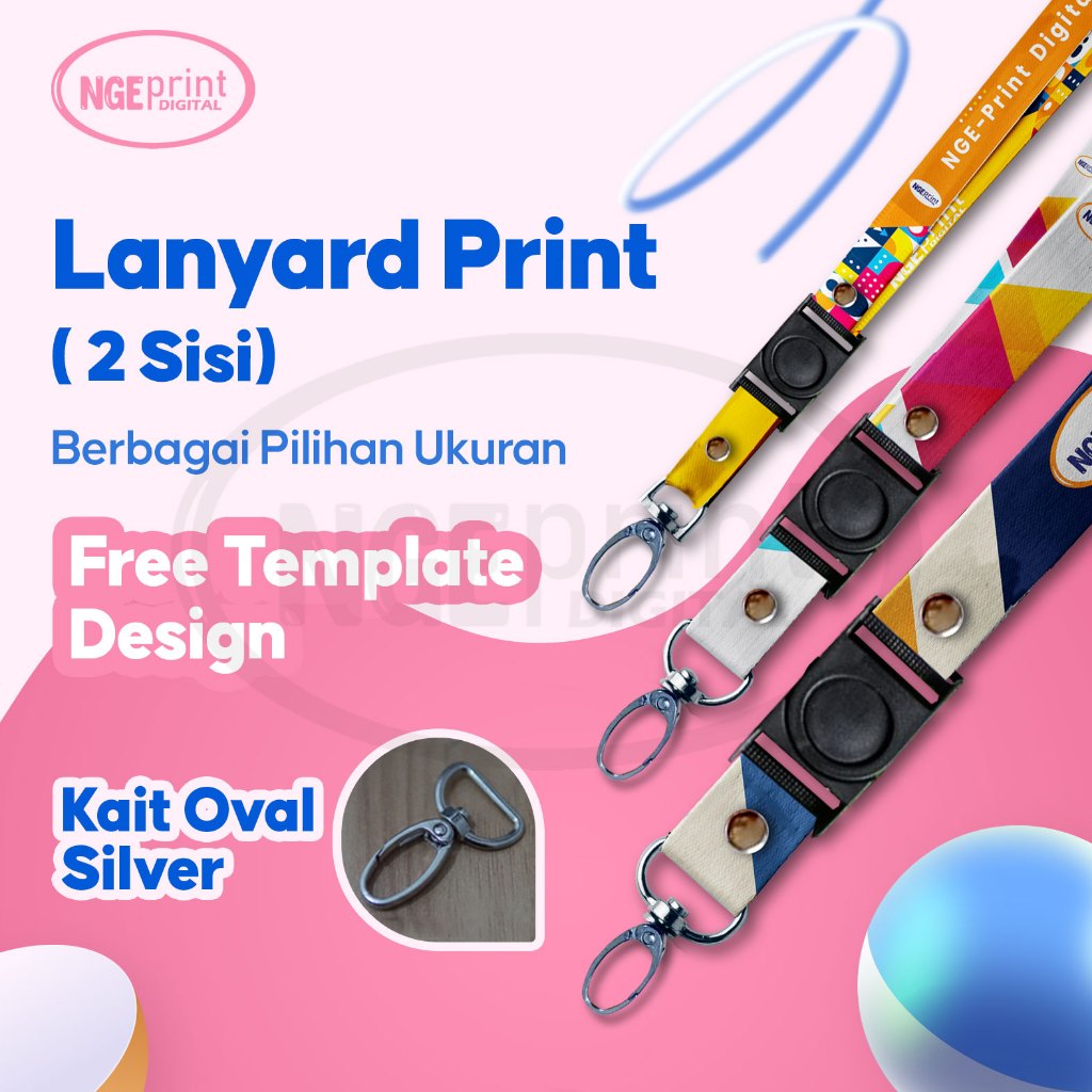 

[SATUAN, KAIT OVAL] Tali Lanyard Custom / Lanyard Custom Satuan / Lanyard Fullprint Kait Oval Murah / Tali Lanyard Custom Suka Suka / Lanyard Aesthetic