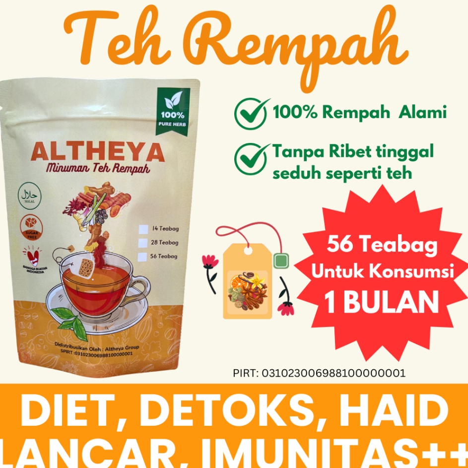 

Diskon Teh Detox / Ramuan Rempah / JSR / ultimate drink / Teh Rempah /Teh diet / ALtheya Tea ➤➪✼✰