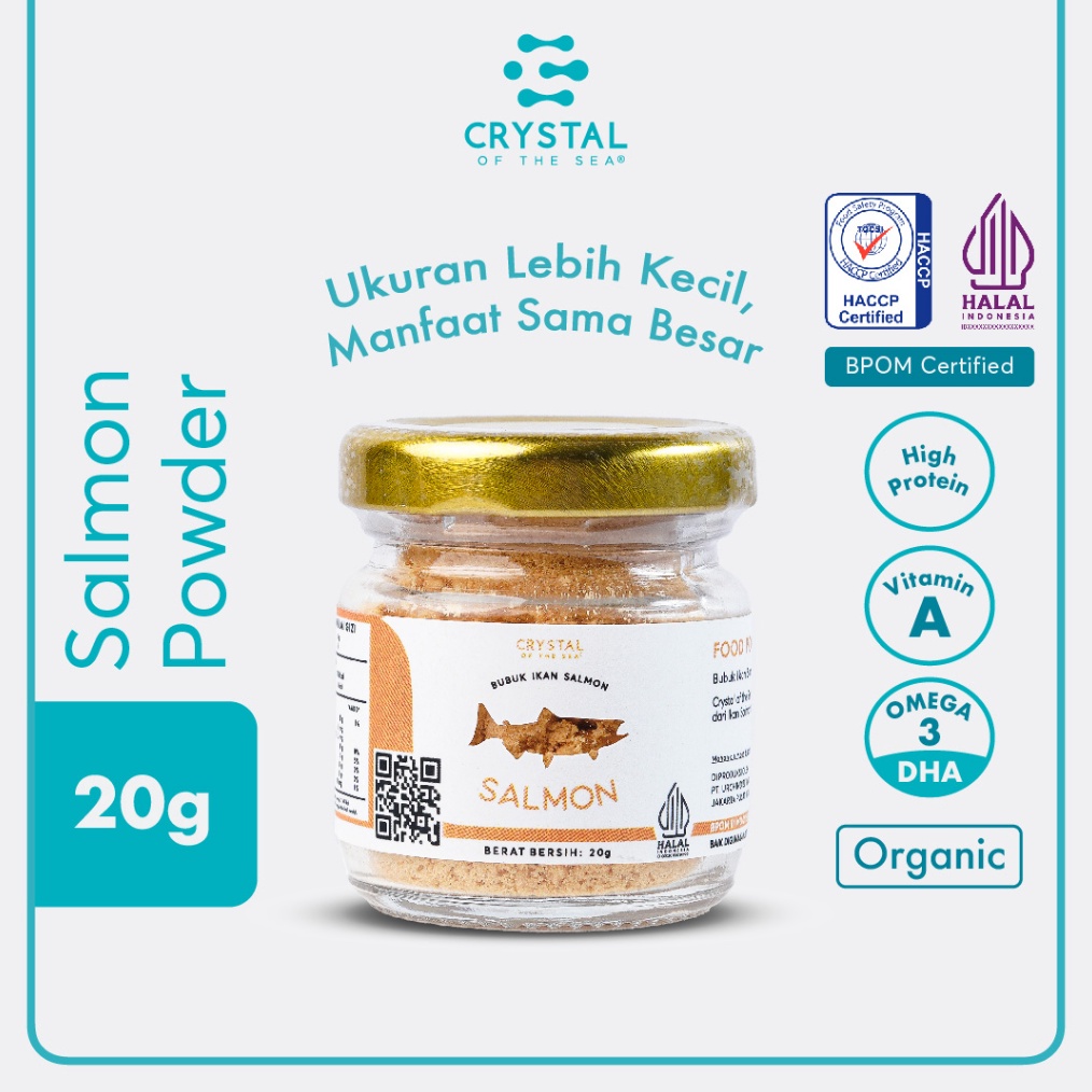 

FLASH SALE Crystal of the Sea | Salmon Powder (20GR) / Bubuk Ikan Salmon - Bumbu Kaldu MPASI NON MSG 