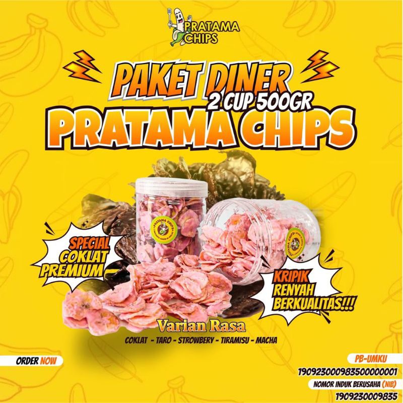 

Keripik Pisang Coklat Lumer 500 Gr 2 Toples | By PC