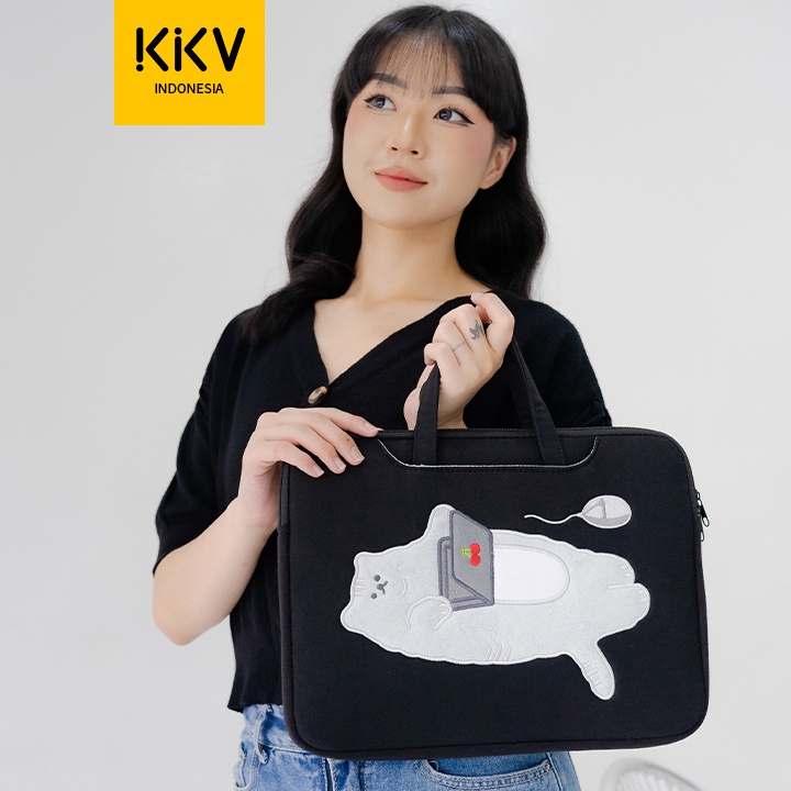 ➩↓✮≛ kkv cute cat 13"-14" Laptop Bag/Tas Laptop Sleeve Case/Laptop Bag/Briefcase/ Ready Stok