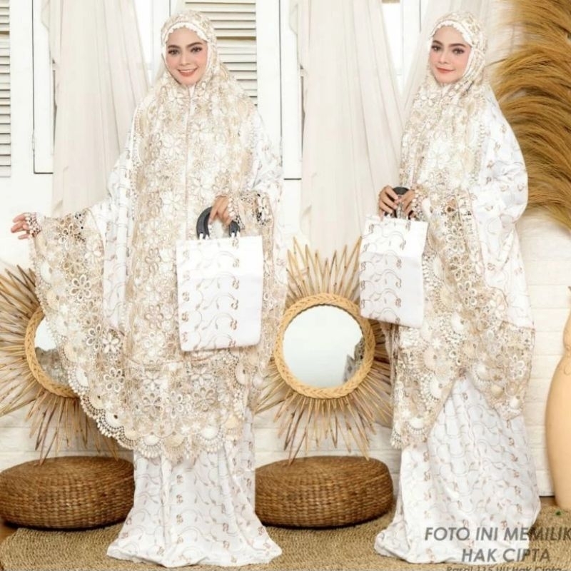 MUKENA SUTRA PARIS PREMIUM PRADA PRINCESS AMEERA