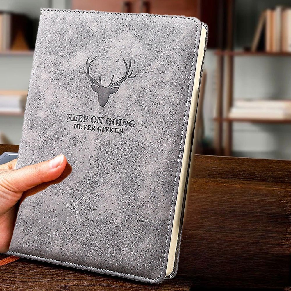 

Buku Catatan Harian Notebook Diary Cover Kulit 100 Lembar A6 - CW-5026 - Gray
