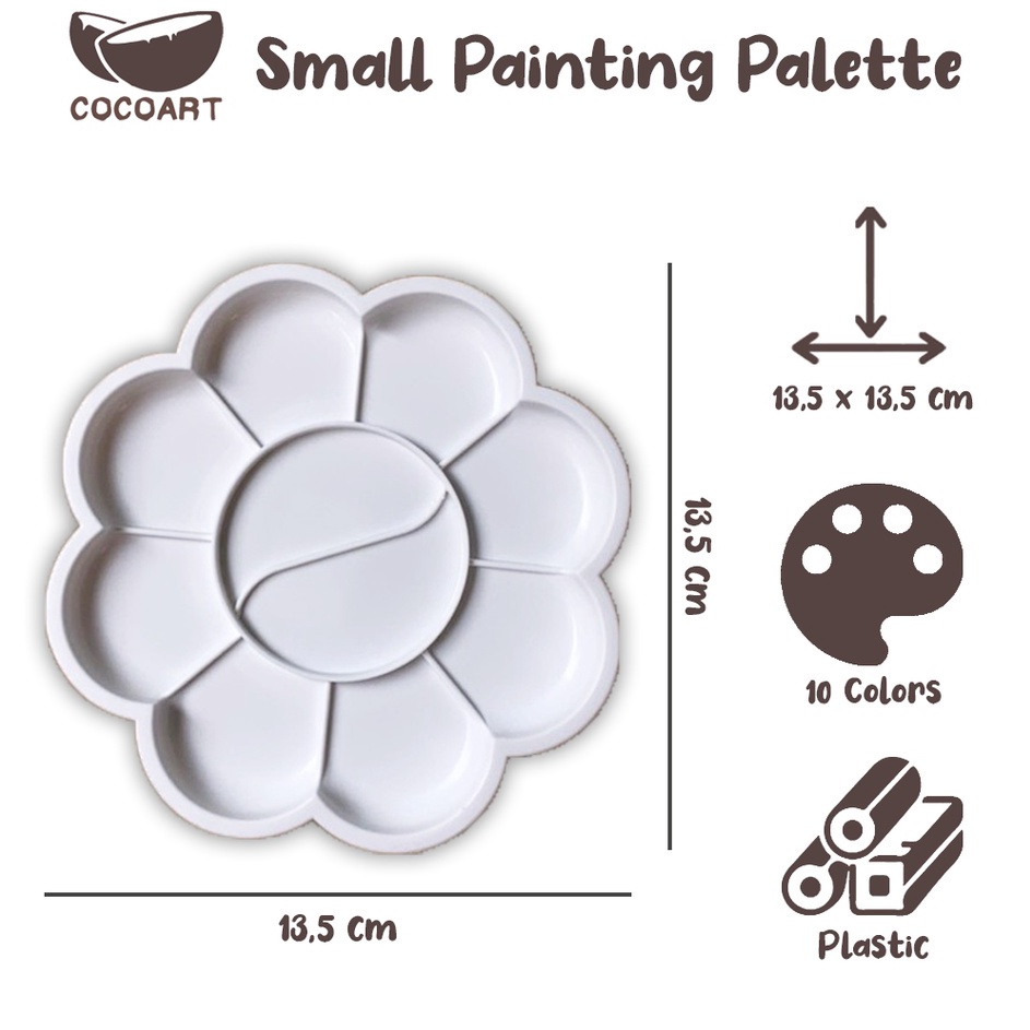 

Terkini Palet Lukis Bulat ( Diameter 13,5 cm ) // Painting Pallete Ready