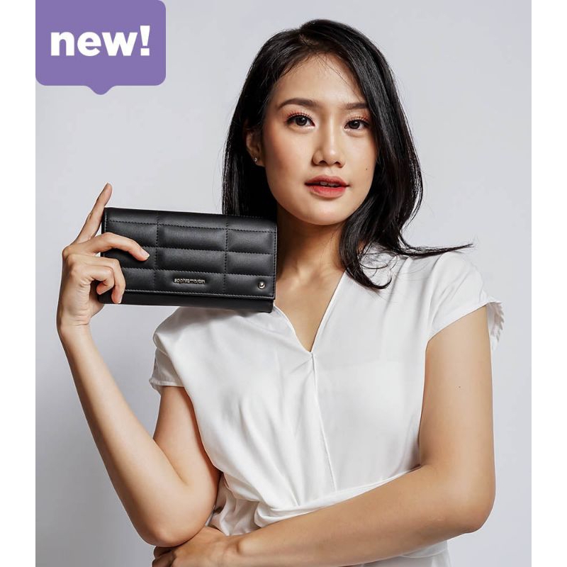 Sophie Martin Dompet Bibianna Dompet Hitam Dompet Panjang Wanita