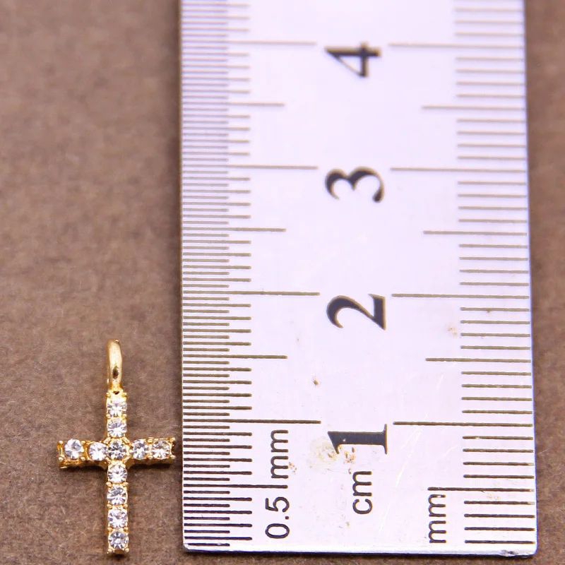 LIONTIN SALIB PERMATA TITANIUM GOLD AKSESORIS FASHION LIONTIN