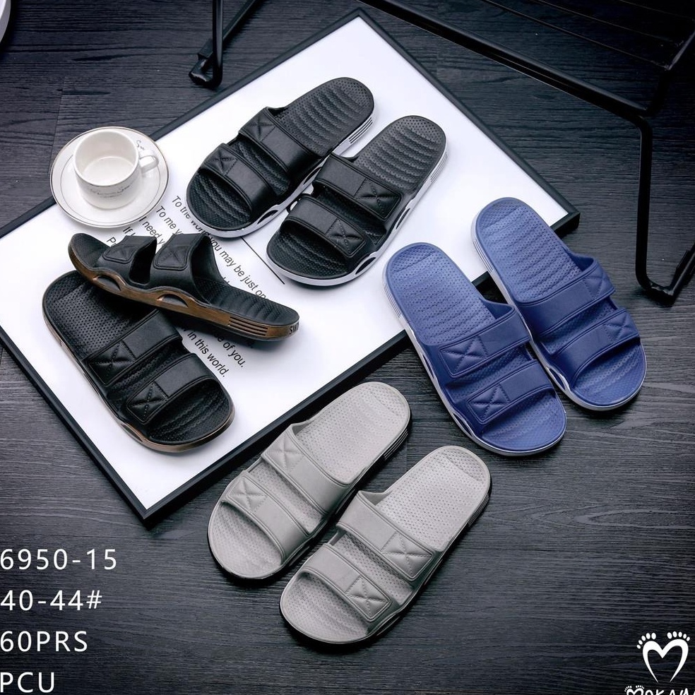 TIPE YPU689 Sandal Slop Jelly Pria Ban 2 Model Polos Simple Keren Trendy Import Mokaya / Sandal Slop