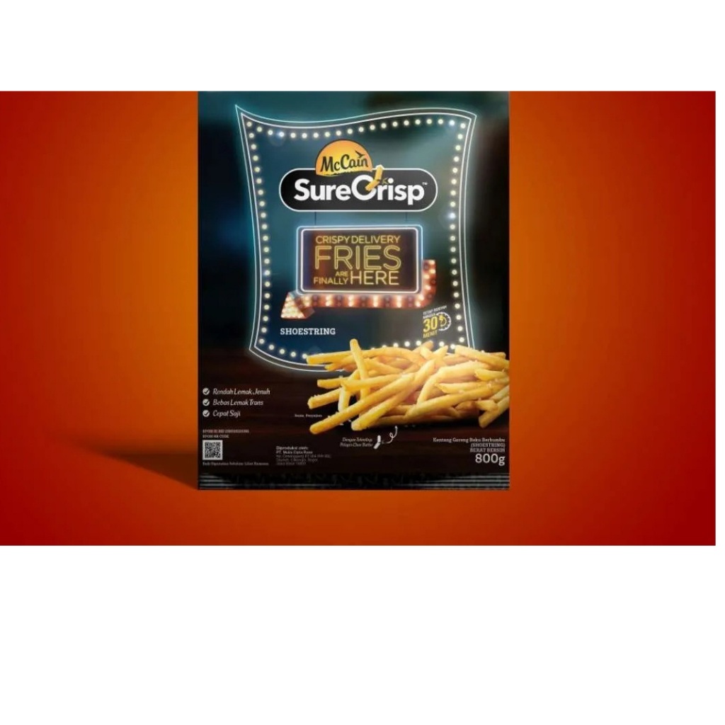 

KENTANG GORENG MCCAIN SURECRISP SHOESTRING 6/6 800GR FRENCH FRIES