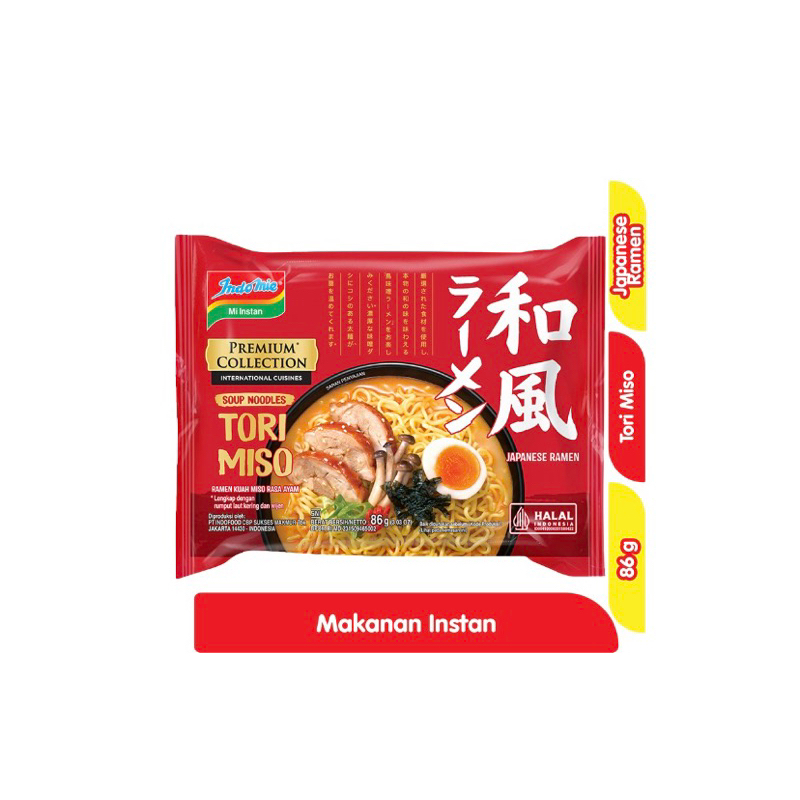 

Indomie Mi Instan Premium Toro Miso Japanese Ramen 86gr