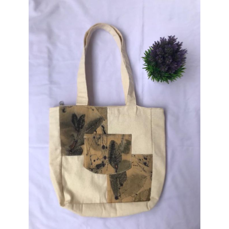 Tas Totebag Canvas Ecoprint Eltic.co