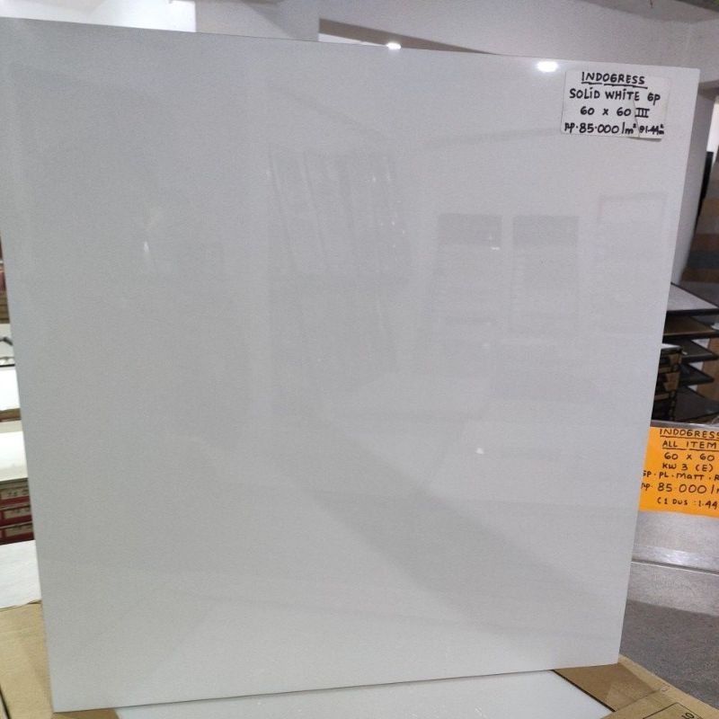 granit lantai kilap indogress solid white 60x60 kw3
