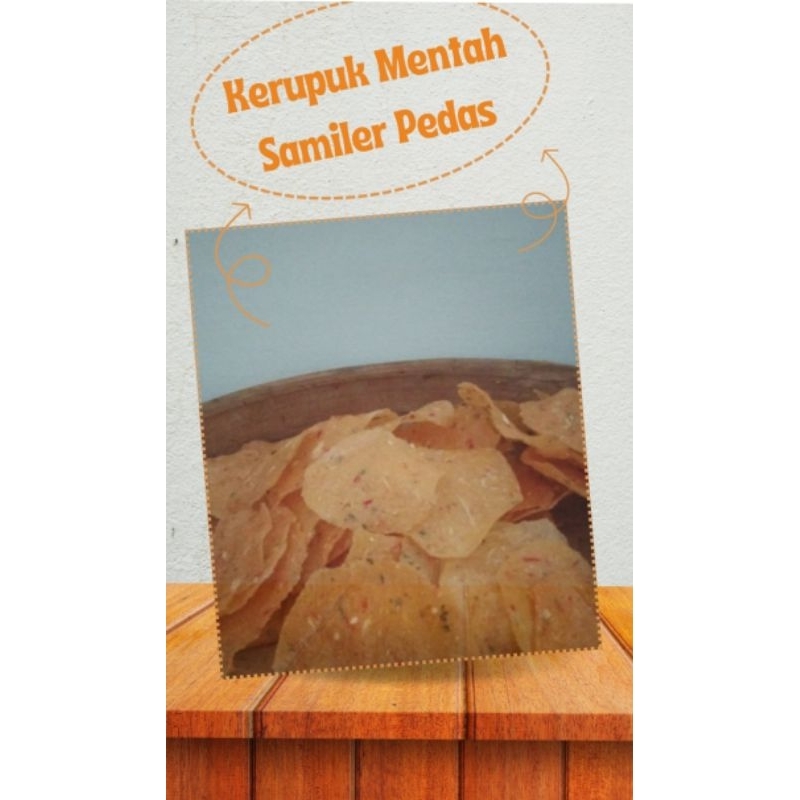 

✔️MURAH MERIAH Kerupuk Mentah Samiler Pedas|Berat 250gram