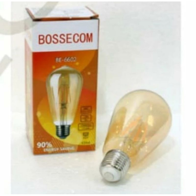 Lampu LED Filamen 4 Watt Kuning BOSSECOM