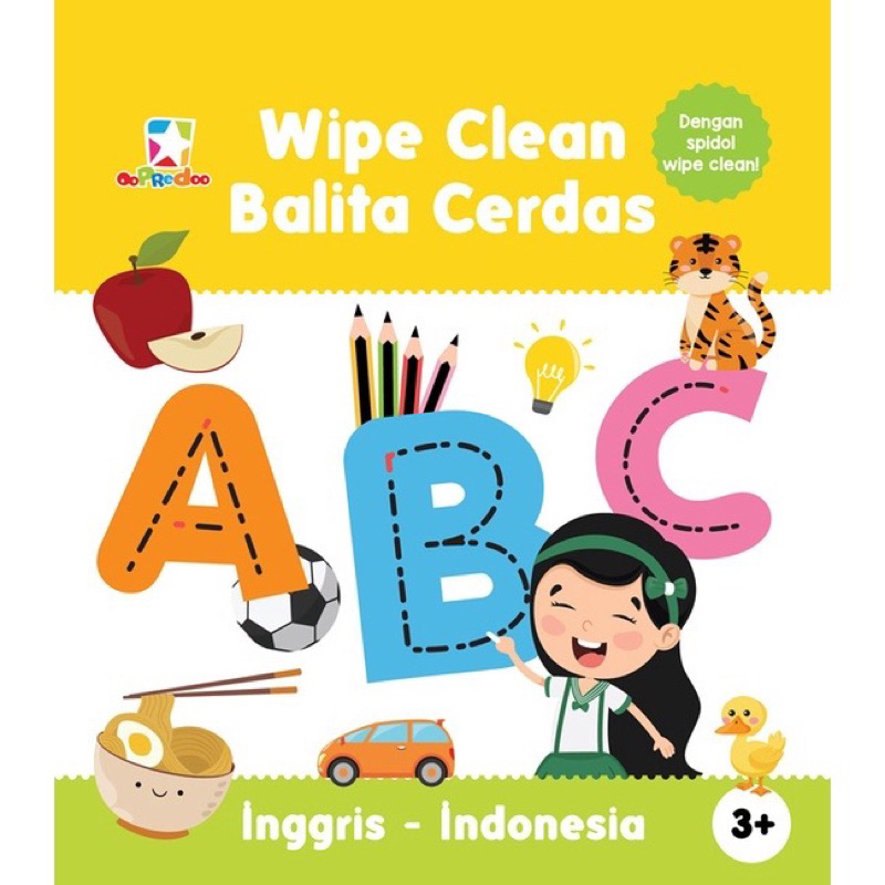 Wipe Clean Balita Cerdas ABC