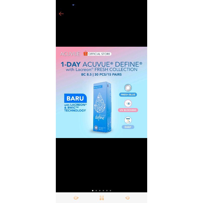 Acuvue 1Day Softlense Fresh Blue Normal