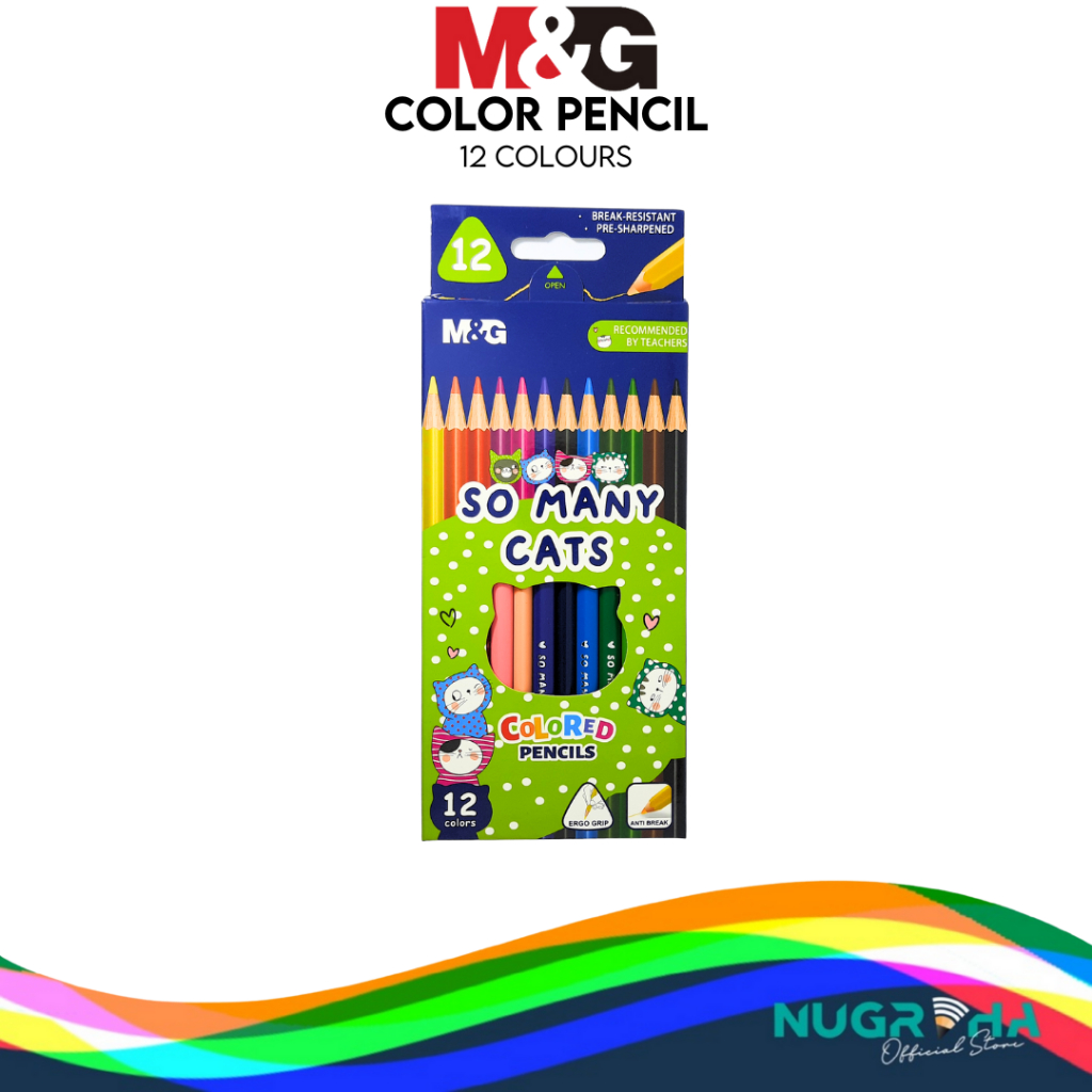 

M&G AWP343A1 Pensil Warna Color Pencil So Many Cat