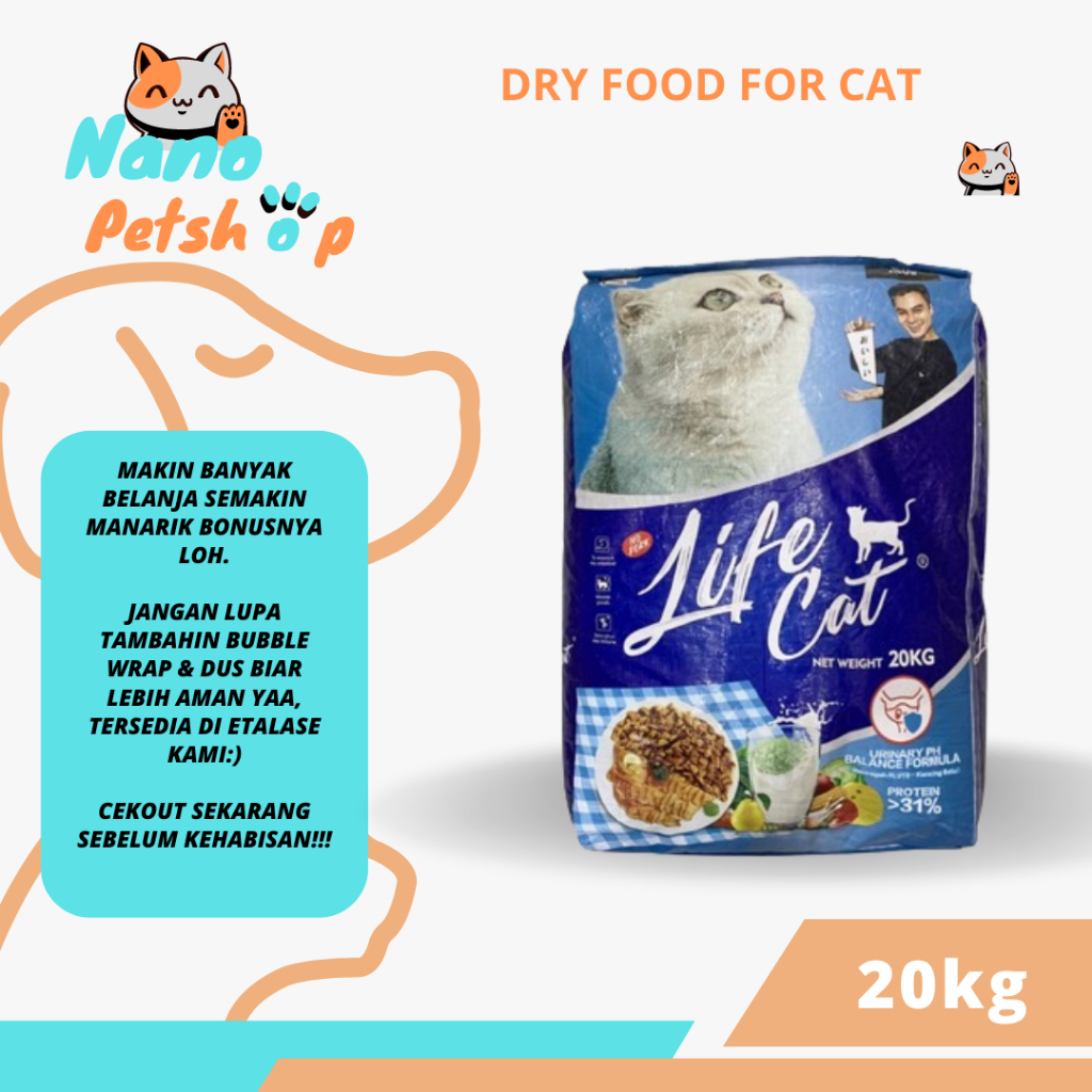 LIFE CAT Dry Food Cat 20 KG (REGULER)