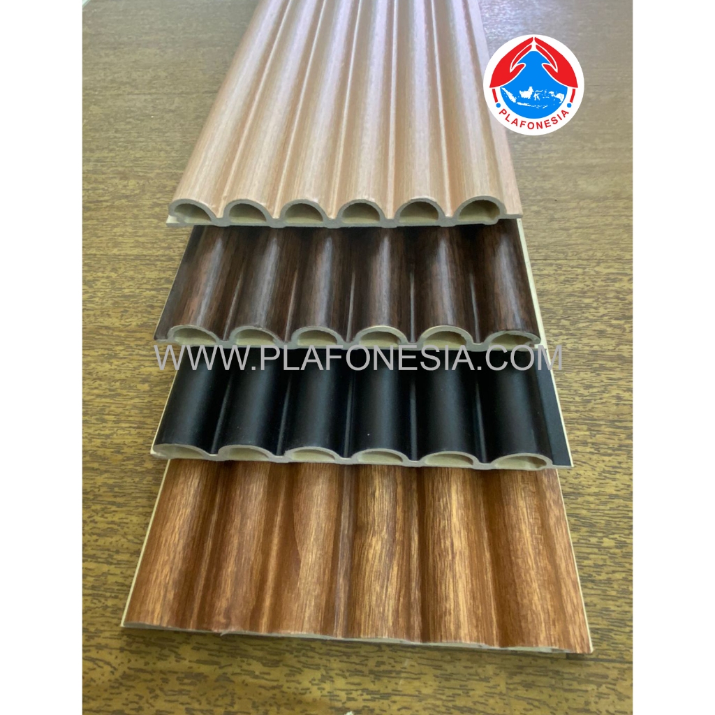 3D Wall Panel WPC Dekorasi Dinding Wall Panel Indoor Motif Kayu Flute