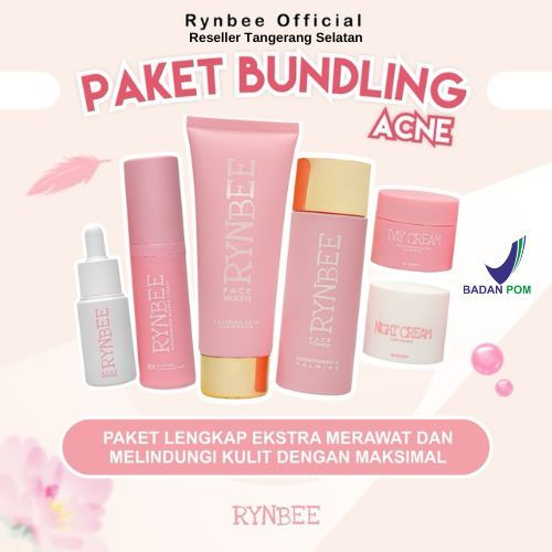 [READY] Special Paket Bundling 6in1Acne (facial wash, toner, day cream, acne night cream, serum, moi