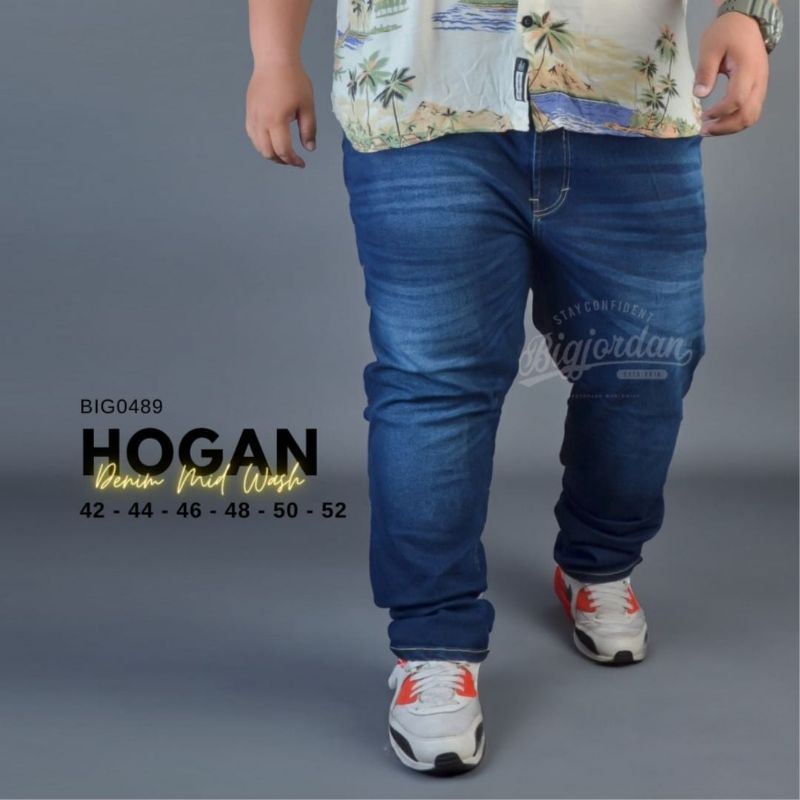 BIG JORDAN Celana Jeans Pria Big Size xxxl xxxxl xxxxxl Oversize Celana Jeans Panjang Size 52 50 48