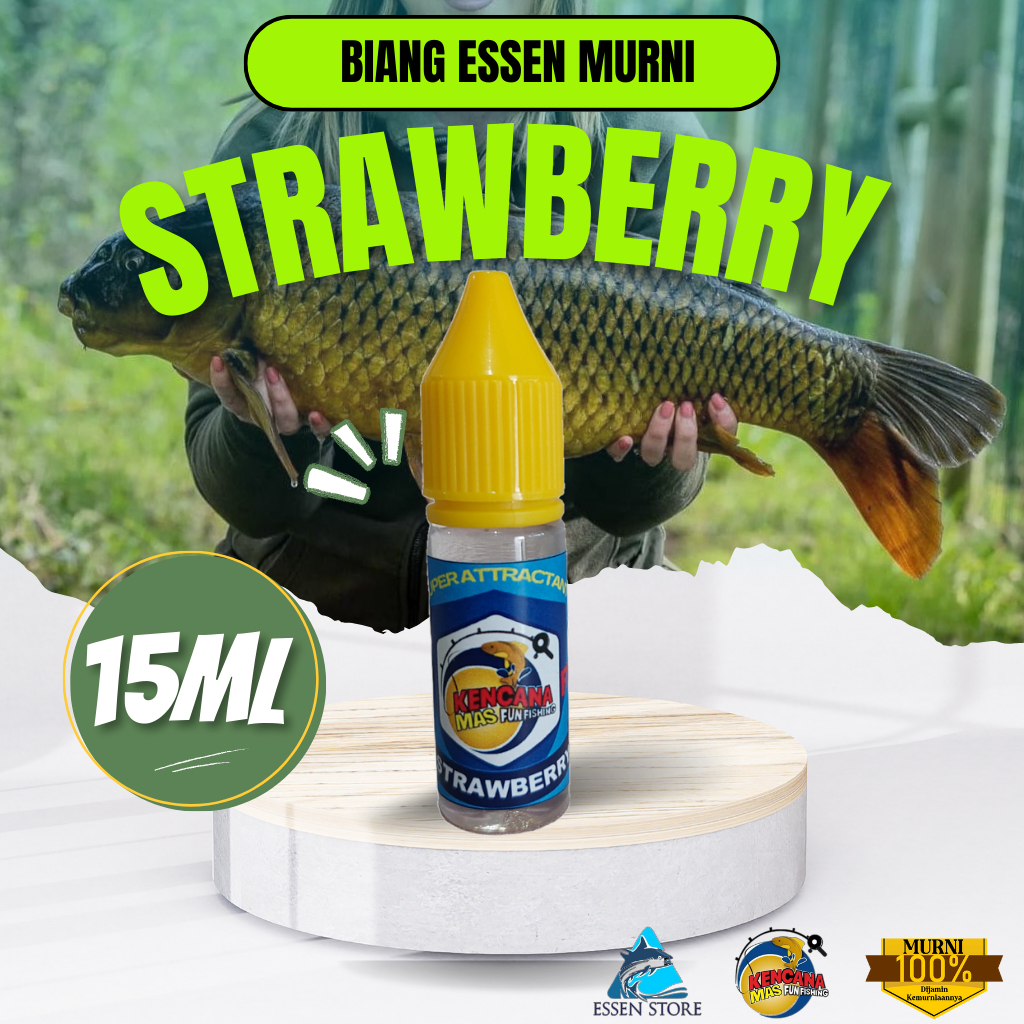Essen Murni Aroma Strawberry 15ml Biang Essen Murni Asli 100%