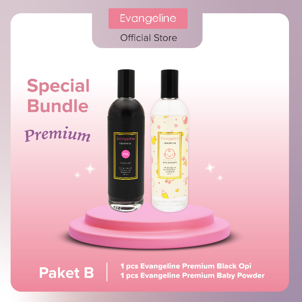 Special Bundle Evangeline x Louisse Scarlett [ Black Opi 100ml & Baby Powder 100ml ]