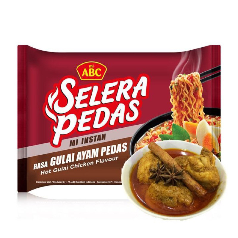 

MIE ABC INSTANT GULAI AYAM SELERA PEDAS HOT MANTAP