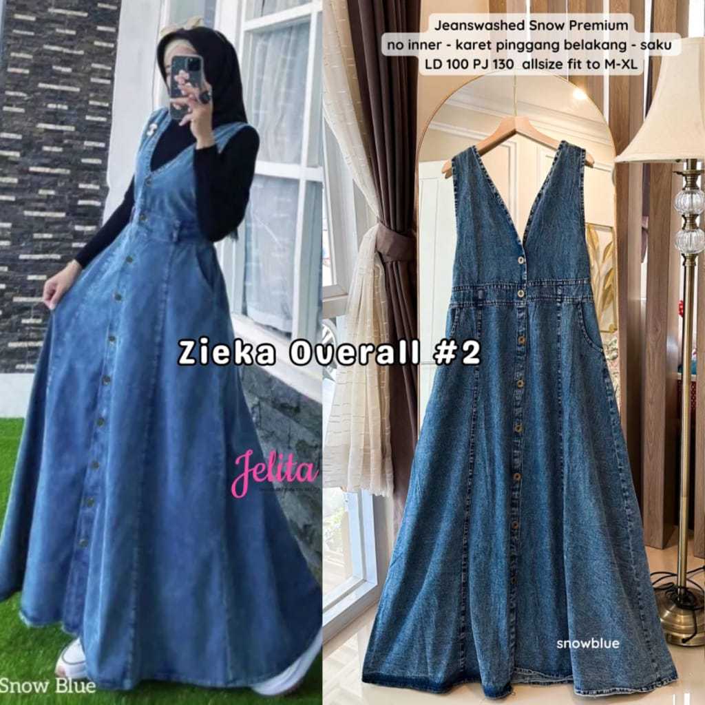 Zika Overall Rok Jeans Jumpsuit Kekinian