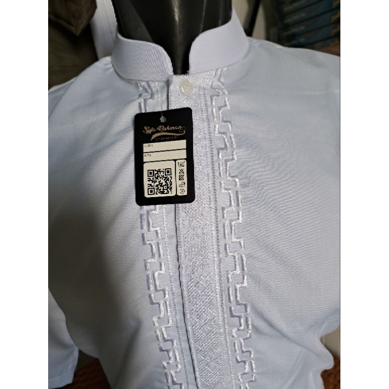 koko putih lengan pendek syfa rahman