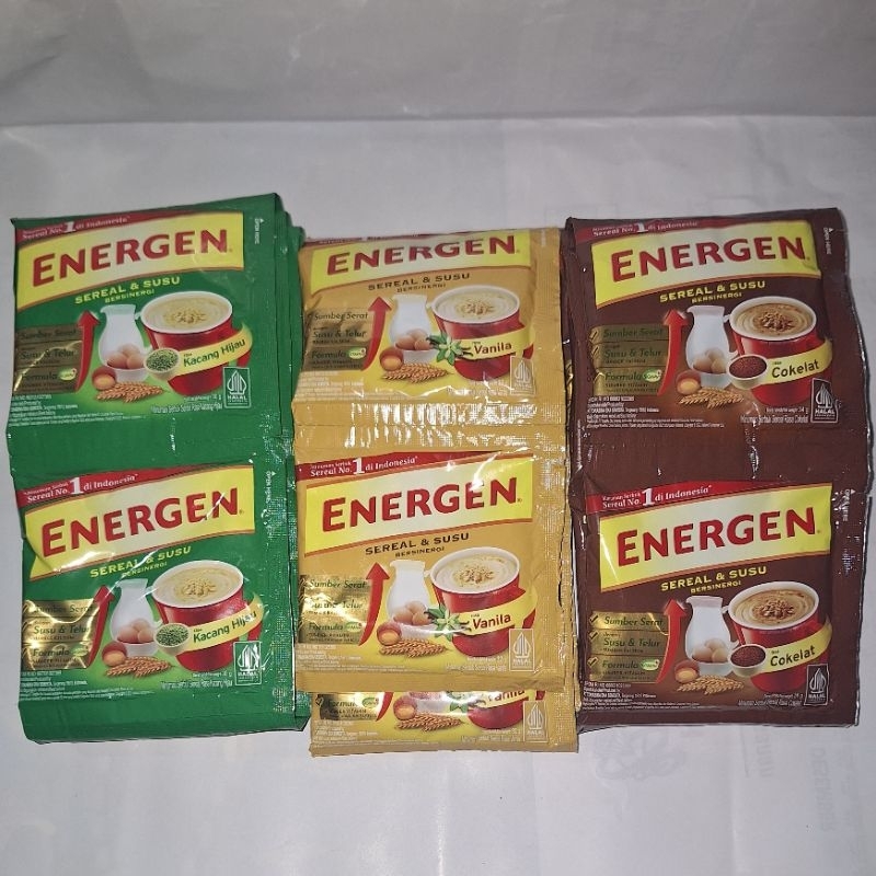 

energen renceng kacang hijau - vanila dan cokelat