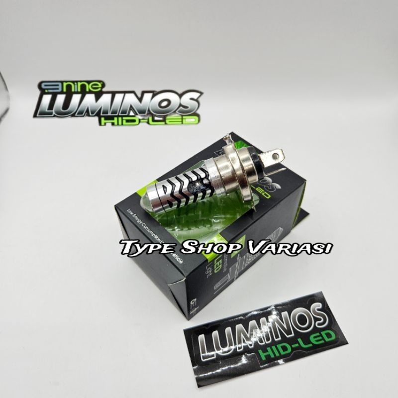 LAMPU LED UTAMA MOTOR H4 LASER + SENJA LUMINOS ORIGINAL UNIVERSAL