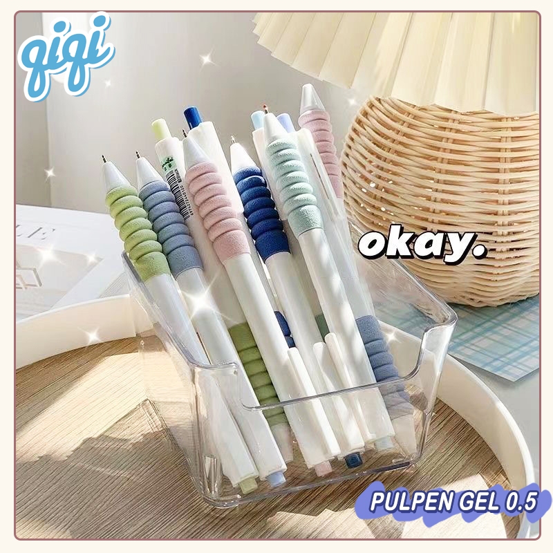 

Pulpen/gelpen hitam 0.5mm desain Awan、 Pulpen Gel Hitam 0.5mm Desain Awan Mekanik Polos Isi Warna Warni Cloud Holding Finger Brush Pen Comfortable Aesthetic - Qiqi Treasure