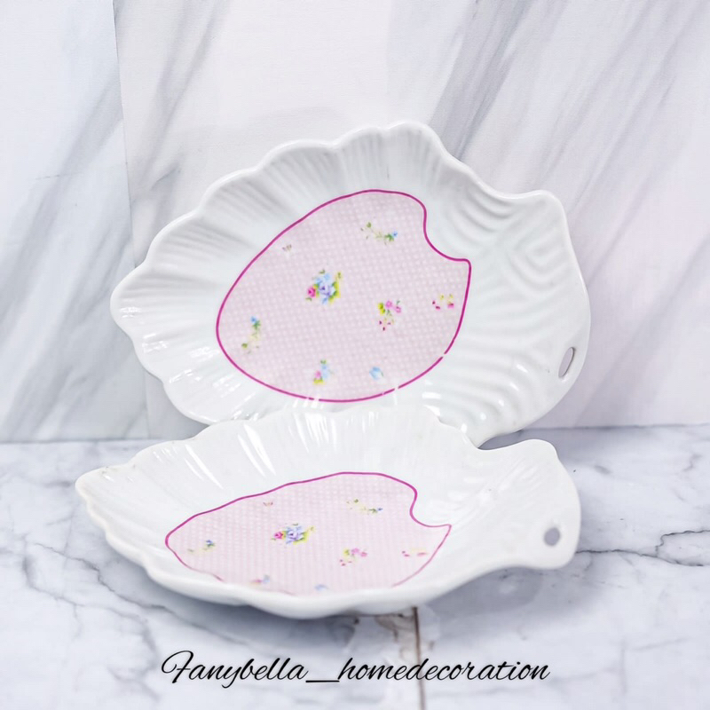 Piring Makan Keramik Tatakan shabby Chic Mewah Import Prasmanan Set QUEEN ROSE