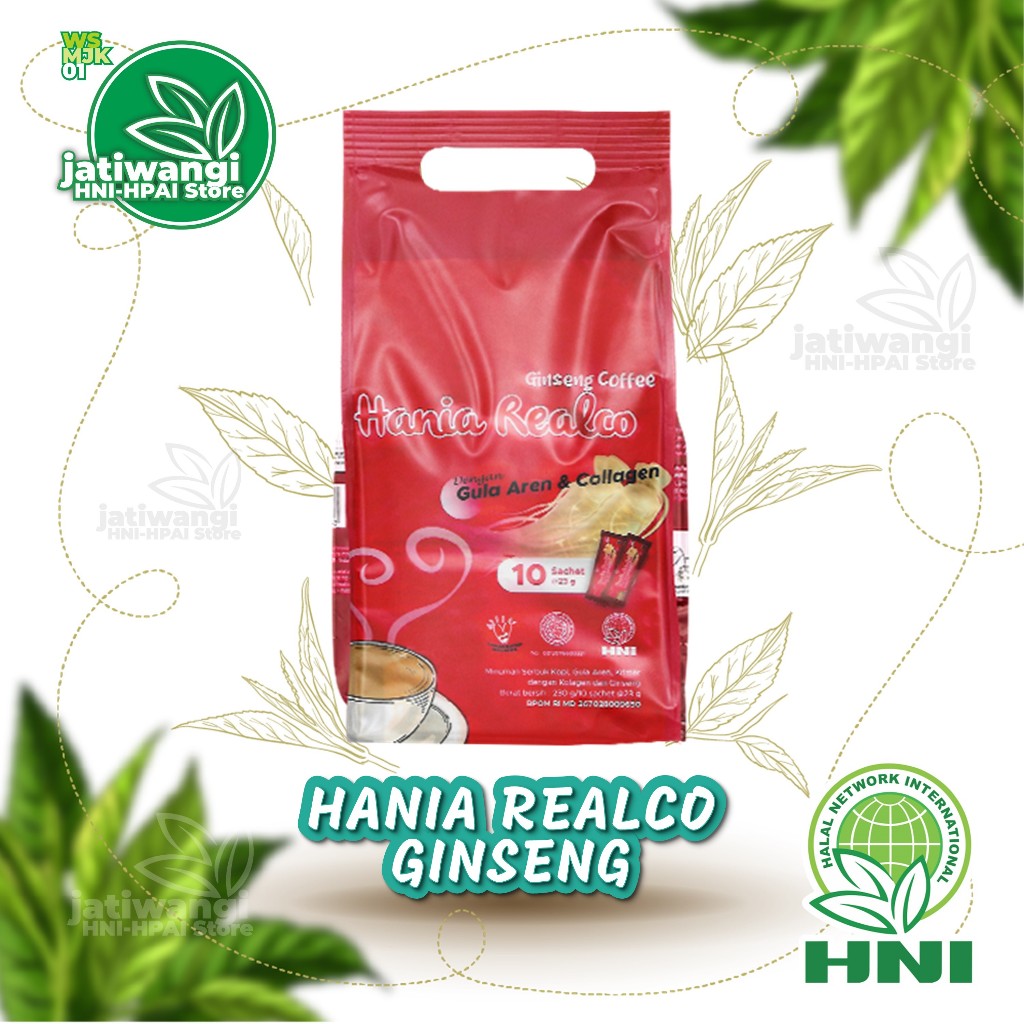 

Hania Realco Ginseng Coffe HNI-HPAI || Dapat Meningkatkan Stamina Tubuh