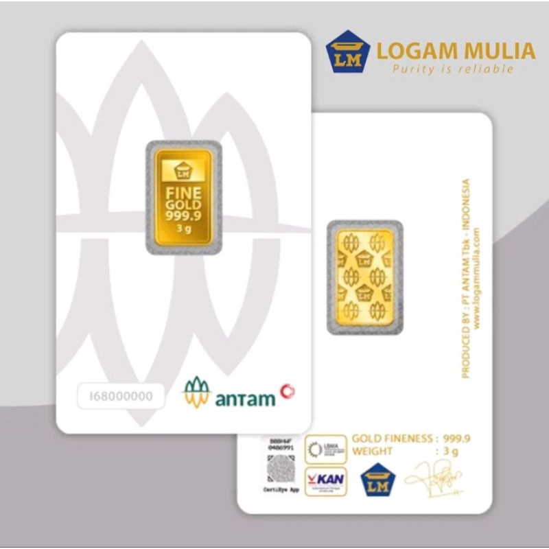 Logam Mulia Antam 3 Gram