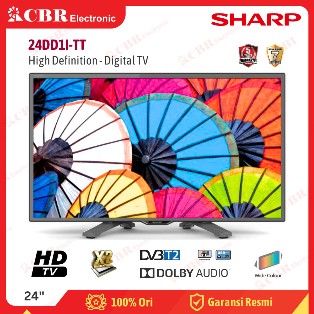 TV SHARP 24 Inch LED 24DD1I-TT (HD-Digital TV)