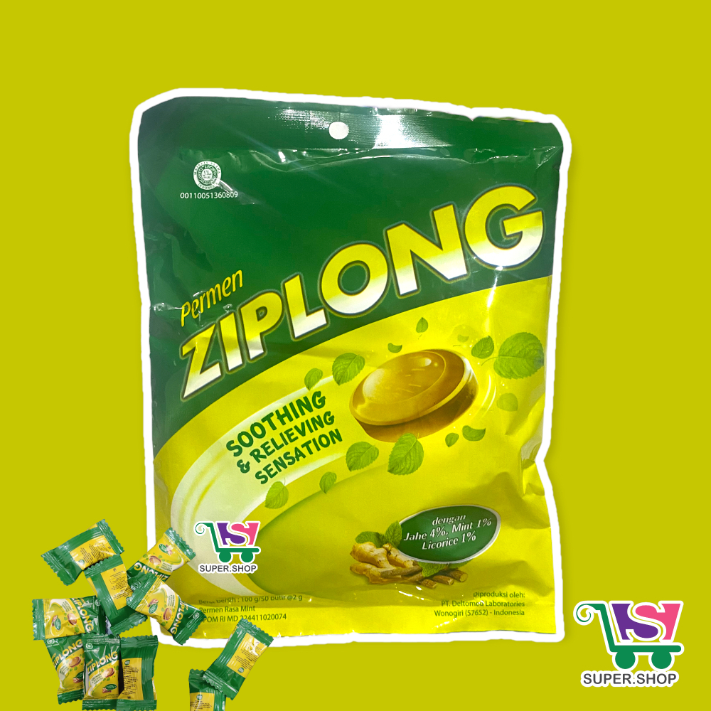 

Ziplong Permen Jahe Mint BAG (isi 50 butir)