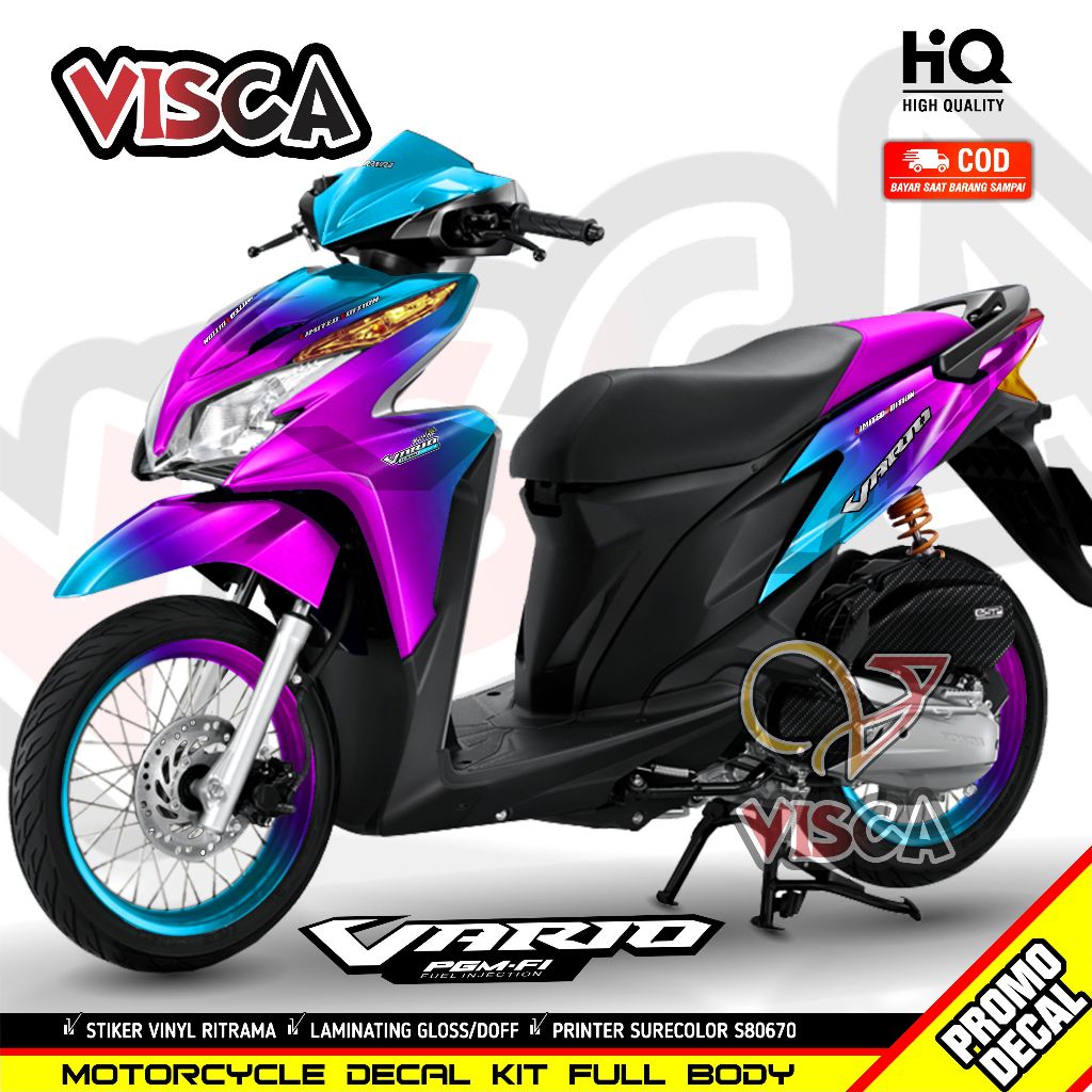 Decal Vario 125 Old Full Body Stiker Vario 125 Old Keren Full Body Striping Vario 125 Old Full Body 