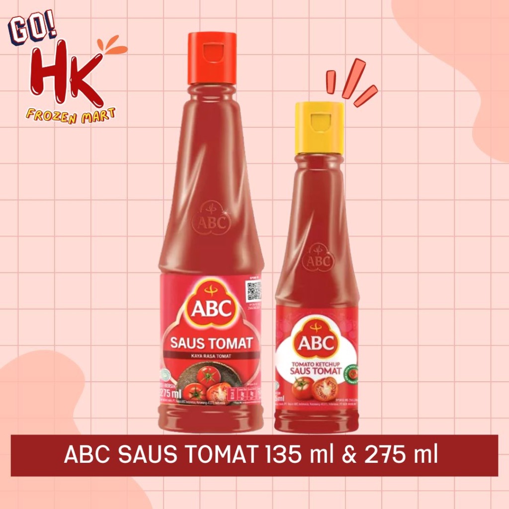 

ABC Saus Tomat 135ml 275ml | tomato sauce ketchup halal asli HK Frozen Mart