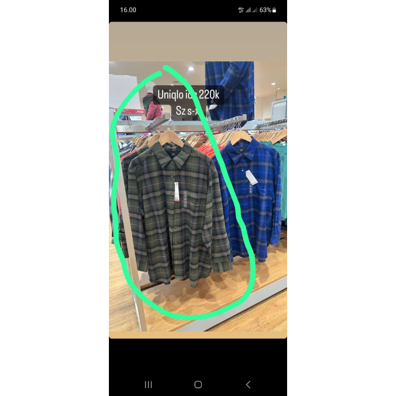 baju kemeja cowok merk uniqlo kereeeen