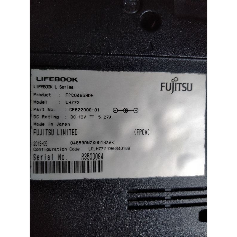 Laptop FUJITSU LH772 core i7 Nvidia 8gb ram