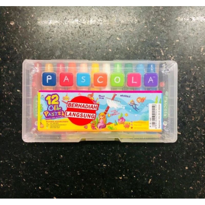 

OIL PASTEL/CRAYON MEWARNAI PASCOLA 12 WARNA/18 WARNA/24 WARNA/36 WARNA