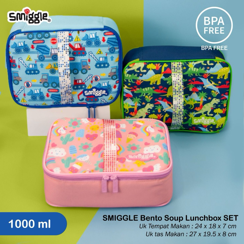 yoursmiggy - set tas bekal lengkap anak sekolah sd tk paud ala smiggle