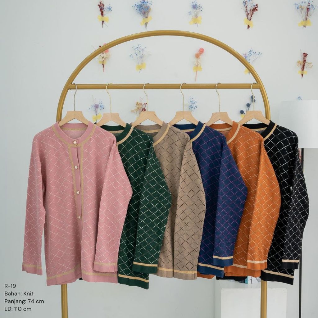 CARDIGAN KNIT RAJUT KANCING DEPAN
