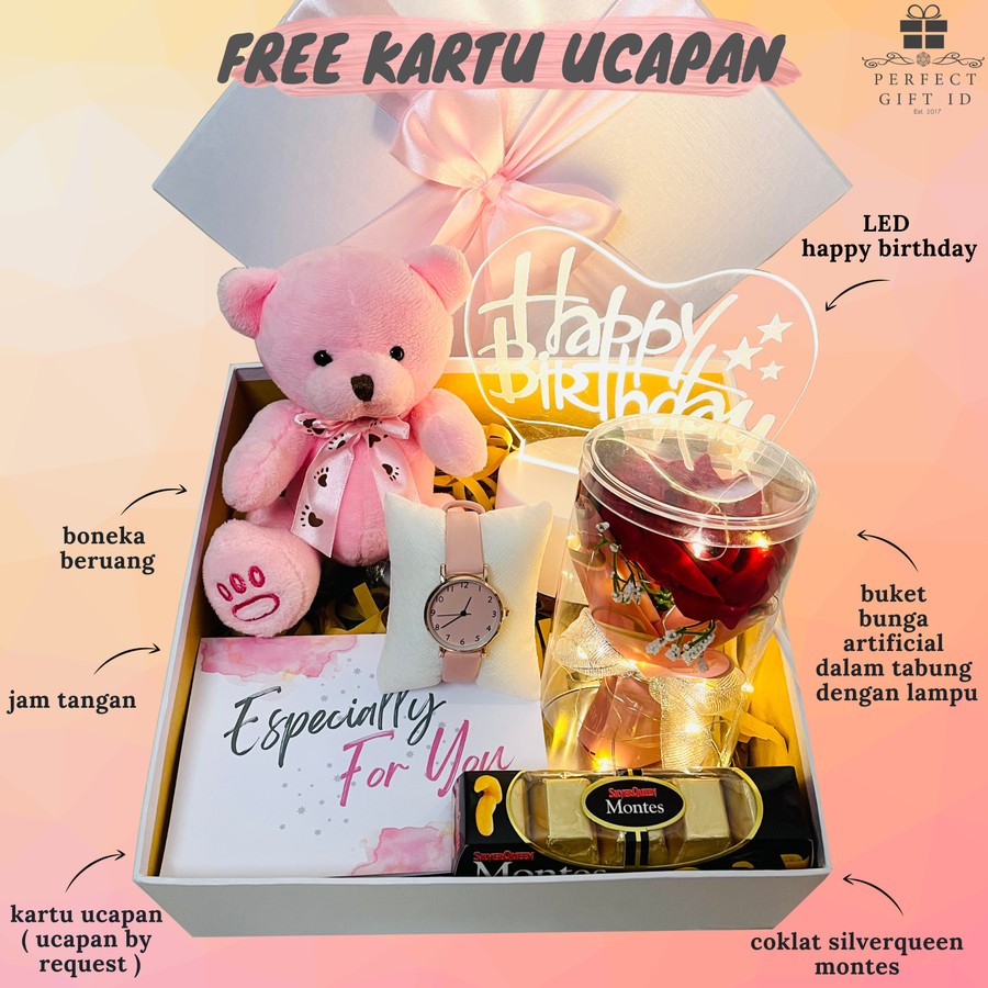 

[FREE UCAPAN] KADO ULANG TAHUN CEWEK KADO VALENTINE HAMPER ULANG TAHUN ANNIVERSARY