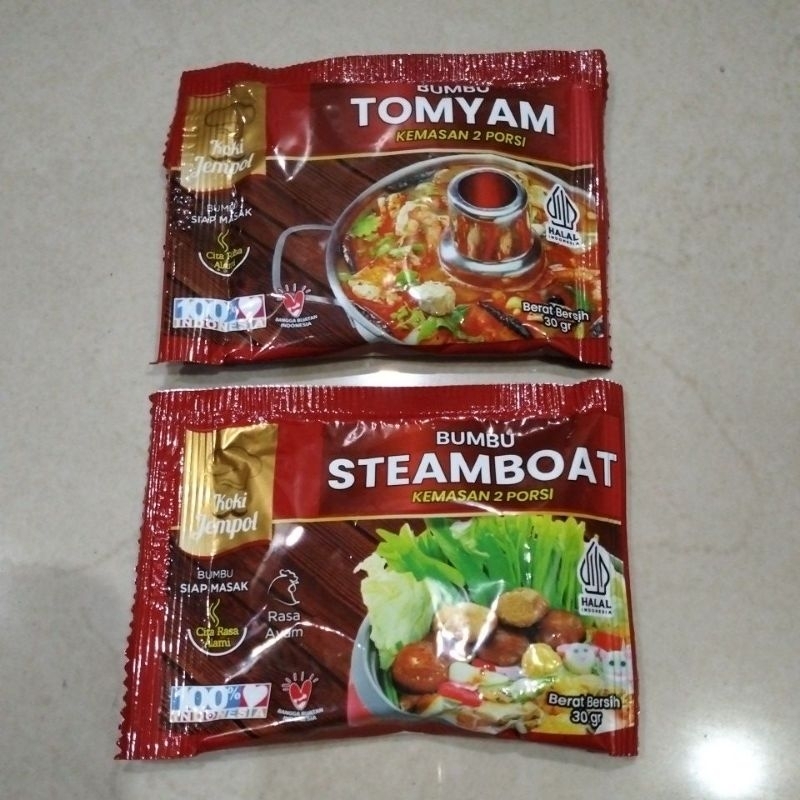 

Bumbu Tomyam/Steamboat Koki Jempol 30gr