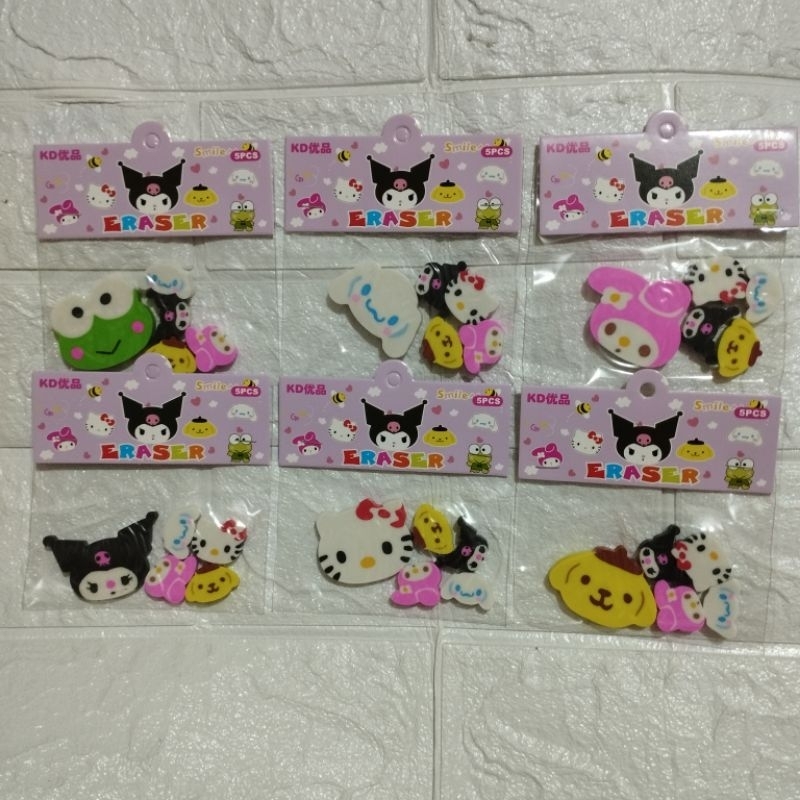 

penghapus eraser 5in1 sanrio