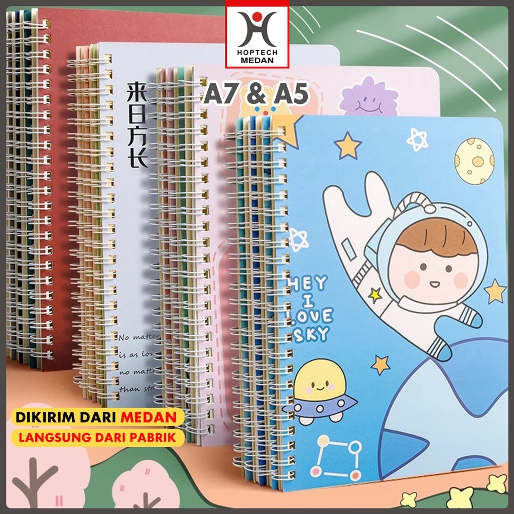 

Hoptech - AIMILO Lucu Buku Tulis A5 dan A7 Notebook Mini Alat Tulis Sekolah Anak Kartun Stationery