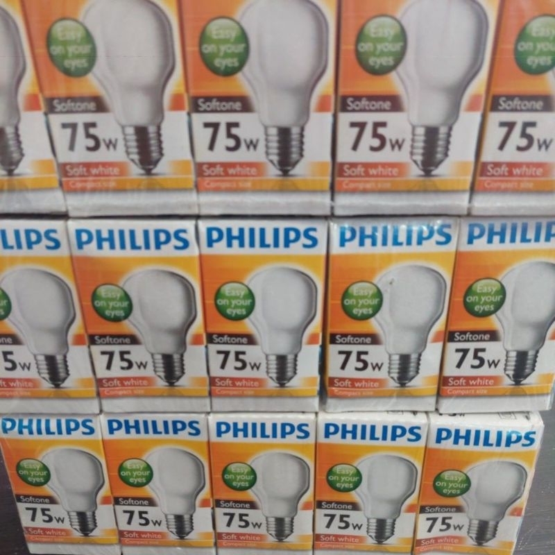 Lampu Philips Softone 75Watt E27