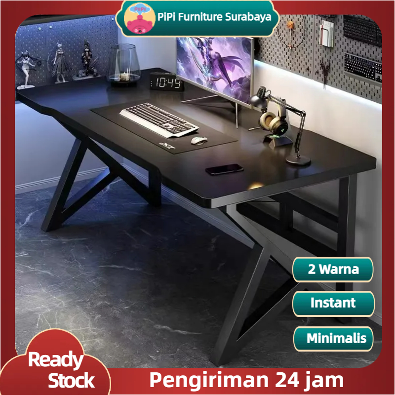 PiPi Furniture Meja Komputer / Meja Gaming / Meja Komputer Minimalis/ Meja Gaming Minimalis / Meja B